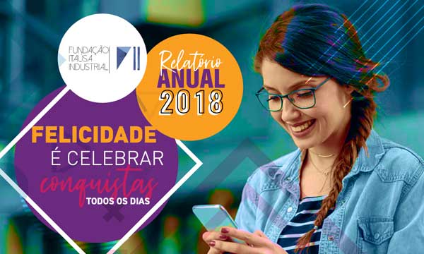 Capa do Relatório Anual de 2018 da Fundação Itaúsa Industrial